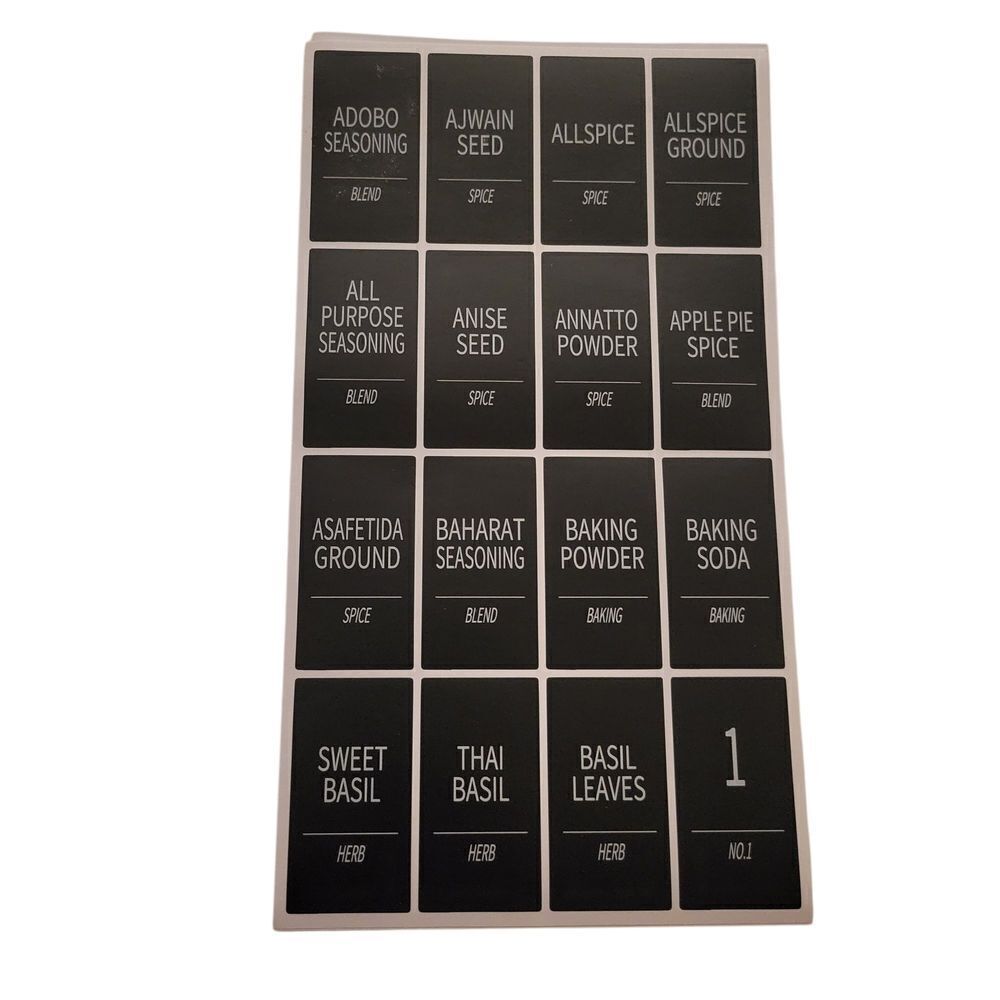 Spice and Baking Label Set